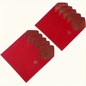 TEMU 10개 세트 전통 중국 빨간 봉투 - 황금 용 디자인, 설날, 할로윈, 추수감사절, 크리스마스, 파티, 겨울 장식용 고급 종이 봉투, 축제 기념품, 문화 상징, 내구성 있는 소재, 고품질 인쇄, 행운의 돈 봉투, 이벤트 플래너