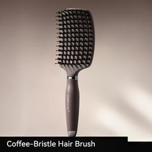 TEMU 1개 벤트 디자인 빗 - 여성, 남성 및 어린이용 젖은/건조 머리 빗, 긴/두꺼운/얇은/곱슬/직모 엉킴 해소, 빠른 건조 & 스타일링 마사지에 적합