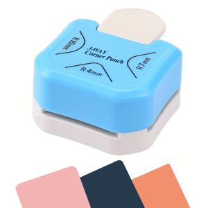 TEMU 3in 1 코너 펀치, 4mm, 7mm, 10mm 3단 코너 라운더 펀치 - 종이 공예, 라미네이트, DIY 프로젝트, 사진 코너, 카드 만들기 및 스크랩북용