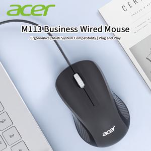 TEMU Acorn Acer 유선 마우스, 드라이버 불필요한 플러그 앤 플레이 – 홈 & 오피스용 미끄럼 방지 디자인, 내구성 있는 비접촉 바디, 조용한 클릭 소리, 안정적인 연결! 정품 품질 보장, 최고의 가치 선택, M113