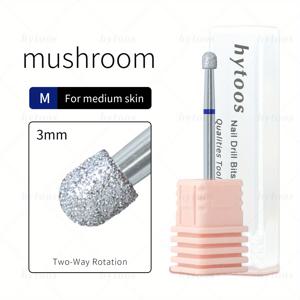 TEMU 하이투스 프로페셔널 버섯형 네일 드릴 비트 - 크롬 코팅 XF// 그릿 양방향 회전 큐티클 제거 도구, 버섯형 & 샹크 포함, 네일 테크, 매니큐어/페디큐어용 각질 제거 도구 (호환 가능)