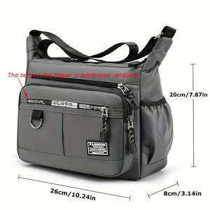 TEMU 대용량 남성 숄더백, 튼튼한 백팩, 멀티 포켓 비즈니스 크로스바디 백, 캐주얼 남성 크로스바디 백을 위한 이상적인 선물.