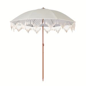 TEMU 스타일 39인치 UV 보호 선쉐이드 우산 - 45° 조절 가능한 틸트 & 바람 방지 디자인, 삼각형 태슬 트림 비치 우산 (수영장, 정원, 파티오용) - 튼튼한 철제 프레임 및 수동 개폐식, 전기 불필요, 야외 쉐이드, 내구성 있는 캐노피 소재