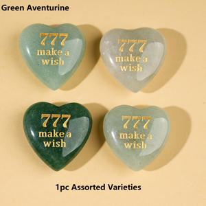 TEMU 1개/3개 하트 모양 소원 돌, 손으로 조각된 천사 숫자 777 행운의 돌과 우정과 사랑의 신비로운 상징, 보석 제작용 핑크, 퍼플, 화이트, 옐로우, 그린 색상 가능, 발렌타인데이, 추수감사절, 크리스마스에 친구, 연인, 동창, 연인을 위한 완벽한 선물