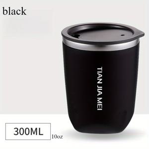 TEMU 스테인리스 스틸 커피 - 이중벽 여행용 머그컵, 사무실, 차량용 휴대용 핫/콜드 음료컵, 전문가용, 선물용 추천 (스테인리스 스틸)