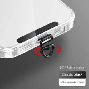 TEMU 폰 패드 초박형 스테인리스 스틸 클립 백 스티커 연결 카드 0.18mm 금속 고급형 회전식 분실 방지 스티커