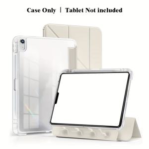 TEMU 아이패드 에어 4, 에어 5, 에어 6, A16, 11세대 M2, M3, 아이패드 프로 11, 12.9, 13, 10세대, 10.2, 9세대, 8세대, 7세대, 미니 7, 6용 마그네틱 탈부착 스마트 태블릿 케이스 (펜슬 슬롯 포함)