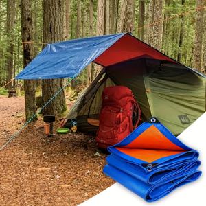 TEMU 1개 EMEKIAN 고강도 고품질 야외 타포린 - 전천후 고품질 텐트 & 캠핑 커버, 텐트, 자동차, 가정, 건설용 고강도 구조 - 이상적인 크리스마스 & 새해 선물, 캠핑 필수품, 내구성 좋은 원단|텐트