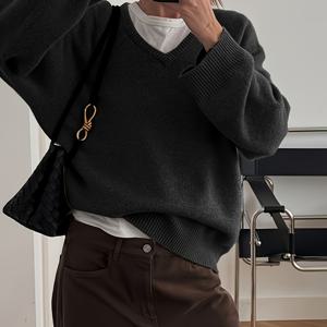 TEMU 새로운 스타일리시하고 우아한 심플 다용도 V넥 여성용 풀오버 스웨터.