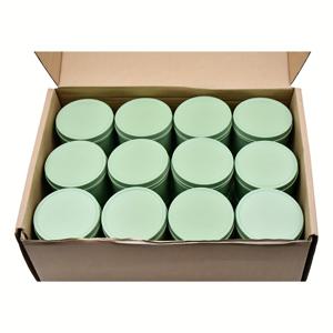 TEMU 12/24개입 연한 녹색 메탈 양초 용기 (뚜껑 포함) - 8oz 튼튼한 철제 양초 용기, 양초 제작, 파티 답례품, 홈 데코용