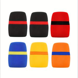 TEMU 유선 및 무선 마이크용 두꺼운 마이크 보호 커버, 방진 및 소음 감소 폼 커버, 세탁 가능한 메시 커버, KTV 보호 케이스, 노래방 팝 필터, , 축제 및 파티용 재사용 가능한 마이크 커버