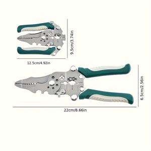 TEMU 전기 기술자를 위한 특수 와이어 스트리핑 플라이어, 전문가를 위한 다기능 도구, 두 가지 스타일로 제공됩니다. 와이어를 스트리핑, 와이어를 절단, 파이프를 꼬고, 단자 압착이 가능합니다.