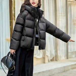 TEMU 여성 겨울 반바지 재킷, 후드 퍼퍼 코트, 루즈핏 두꺼운 겉옷, 따뜻하고 포근한 캐주얼 재킷