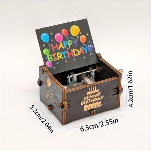 TEMU 1개 생일 테마 뮤직 박스 