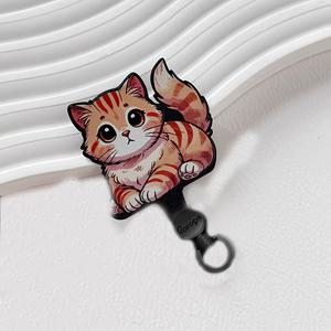 TEMU 1개 폰 랜야드 클립, 컬러풀 크리에이티브 카툰 동물 360° 회전 초박형 스페이서, 나일론 소재, 신형 폰 백 클립 커넥터, 고품질, 저가형 아님