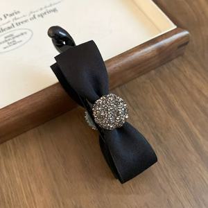 TEMU 1개 카멜리아 꽃 & 리본 머리핀 - 원피스 형태 수직 포니테일/번 메이커, 높은 번, 땋은 머리, 업스타일용 헤어핀 - 우아한 헤어 액세서리 (단색)|머리핀