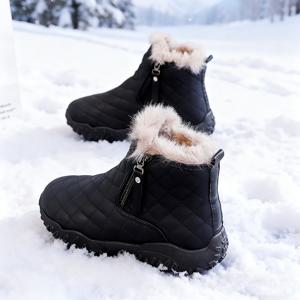 TEMU 여성용 겨울 스노우 부츠 - 미끄럼 방지 TPU 밑창이 있는 보온 차가운 날씨 부츠, / 브라운 - 얼음, 눈, 바람에 적합한 미끄럼 방지 접지력 - 일상 및 공식 행사용 올-터레인 겨울 부츠 - 간편한 세척 디자인, 여성 스노우 부츠|스포츠|여성운동화