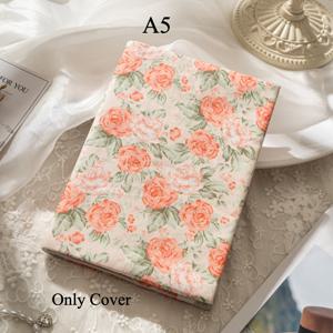 TEMU 싱글 A6/A5 로즈 디자인 책 커버, 보호 플래너 케이스, 조절 가능한 저널 재킷, 다양한 책 폭에 적합, 사무용품