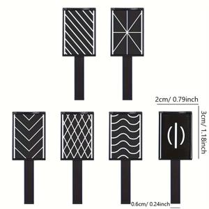 TEMU 6개입 젤 네일 폴리쉬 키트 - 자석봉 시스템 포함, 3D 네일 아트, 캣아이 매직 네일 - DIY 젤 폴리쉬 세트, 매니큐어/페디큐어용, 접착제/특수 도구 불필요