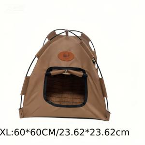 TEMU 1개 컨트리 필드 스타일 패턴 애완동물 텐트 | 세탁 가능한 고양이 하우스 겨울 집 애완 동물 쉼터, 선물용