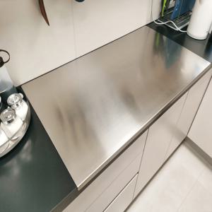 TEMU 2026 헤비듀티 두꺼운 스테인리스 도마 - 미끄럼 방지 표면의 대형 두꺼운 도마, 고기, 채소, 베이킹에 적합한 헤비듀티 대형 도마 - 요리사 및 전문 주방에 이상적