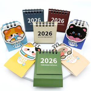 TEMU 8개 2026 미니 데스크 캘린더 세트 | 학생 데스크 장식, 사무실 선물 & 크리스마스, 새해, 범용, 졸업을 위한 간편한 포켓 사이즈 월간 플래너, 휴일 표시