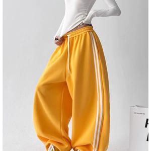 TEMU Y2K 여성용 청춘스러운 디자인 사이드 팬츠, 도파민 컬러 팔레트, 데일리 캐주얼 웨어에 다재다능