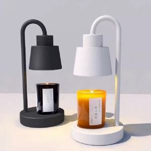 TEMU 높낮이 밝기 조절 플랙시블 캔들워머 검은색 흰색（양초와 전구는 제외입니다）