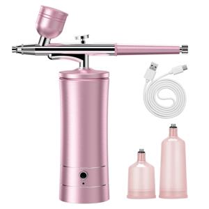 TEMU 무선 충전식 막힘 방지 고압 에어브러시 키트, 고강도, 네일 아트, 케이크 데코레이팅, 메이크업, 모델 페인팅, 미용에 적합 - 전문가용 에어브러시 머신