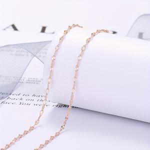 TEMU S925 실버 로즈 샤이니 립 체인, 초박형 쉬운 체인 (펜던트 없음), 다용도, 일본/한국 스타일, 프렌치 엘레강트, 데일리 클래식 패션 베어 체인|목걸이|은목걸이