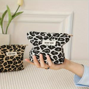 TEMU 고급 립스틱 가방이 있는 미니 화장품 가방 블랙 프린트 터치업 가방 휴대용 대용량 동전 지갑 이어폰 가방 생리대 보관 가방 열쇠 가방|지갑|립스틱|화장품정리함