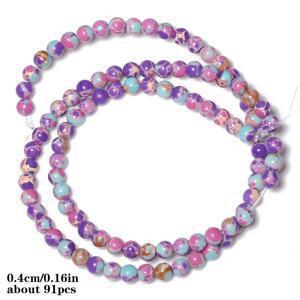 TEMU 4, 6, 8, 10mm 사이즈의 천연석 비즈. 보라색 신석 자스퍼 재질로 제작되었으며, 귀여운 팔찌와 목걸이를 만들기에 완벽합니다. 여성에게 이상적인 선물입니다.