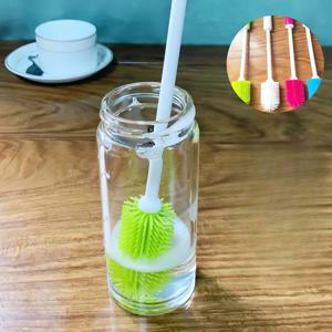 TEMU 1개 청소 브러시, 긴 손잡이 청소기, 좁은 와인병, 맥주병, 보온병, 꿀국자, 스포츠병, 찻주전자/빨대 브러시용