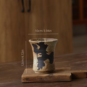 TEMU 빈티지 팜하우스 세라믹 화병, 거실 침실 테이블 벽난로용 레드 클레이 원형 꽃다발 포트 홈 데코