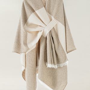 TEMU 플러스 사이즈, 여성용 오픈 프론트 카디건 숄 캐주얼 케이프 스웨터 - 가을 겨울 저녁 및 데일리 웨어