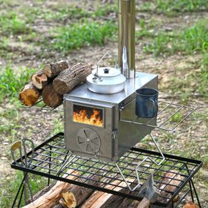 TEMU 텐트 스토브, 휴대용 목재 스토브, 소형 핫 텐트 스토브, 65개 지붕 통풍구 파이프 장착, 야외 난방, 요리, 사냥, 얼음 낚시에 적합