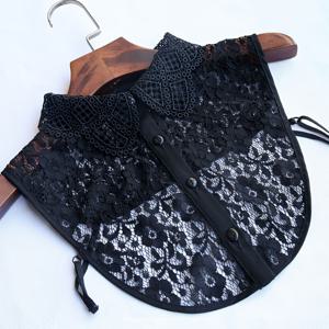 TEMU 여성 패션 간편 레이스 페이크 칼라 |, 세탁기 사용 가능 또는 드라이 크리닝, 다양한 행사에 적합한 다용도 액세서리