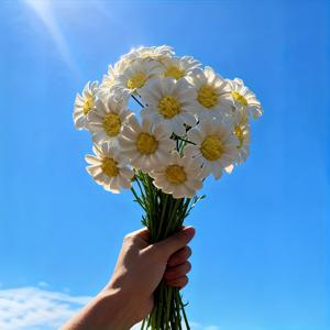 TEMU 8개 수제 세라믹 데이지 꽃 | 영원하고 변색 방지, 발렌타인데이, 추수감사절, 크리스마스, 할로윈, 어버이날 시즌 선물 및 홈 데코에 이상적