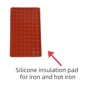 TEMU 철과 열풍기용 실리콘 단열 패드 | 빨간색 실리콘 내열 매트, 스팀 다리미 장착 보드, 비전기식 사용