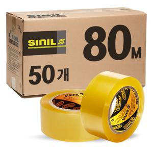 TEMU 신일 박스테이프 80M 50개 투명 테이프 포장