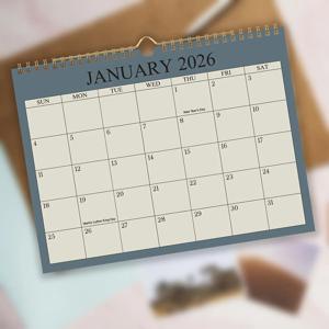 TEMU 2026년 국제 기념일과 사무실 스케줄 12개월 WALL CALENDAR, 크리스마스, 새해 또는 발렌타인데이 선물로 완벽