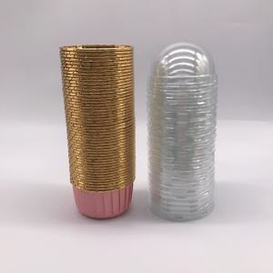 TEMU 50개, 뚜껑이 있는 일회용 종이 컵케이크 컵, 일회용 머핀 컵, 내열성 광택 컵케이크 라이너, 머핀 몰드, 베이킹 도구, 가장자리가 말린 케이크 컵, 케이크 홀더, 결혼식 및 생일 파티용 컵케이크 라이너