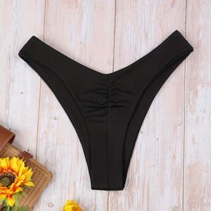 TEMU 유럽 및 미국 패션 해변 바캉스 파티 플리츠 섹시 비키니 여성 수영복