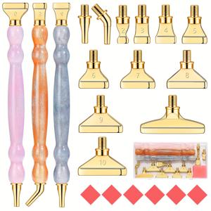 TEMU 반짝이는 호박 모양 플라스틱 펜