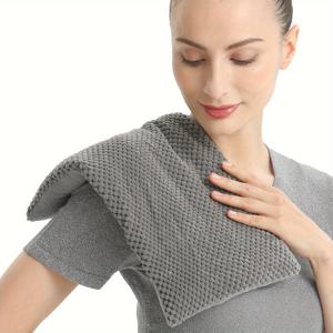 TEMU 세탁 가능한 커버가 있는 전자레인지 가열 패드 8'' x 17'', 휴식을 위한 전자레인지 가열 패드, 휴식을 위한 습식 가열 패드, 따뜻한 냉찜질