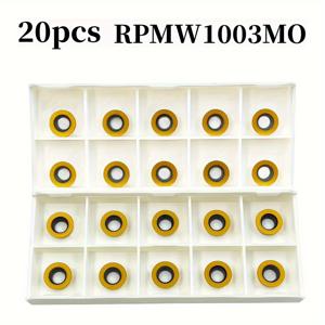 TEMU 20개 RPMW1003MO R5 카바이드 밀링 인서트 인덱서블 밀링 RPMW100 카바이드 인서트 SRDPN 인덱서블 카바이드 밀링 터닝 툴 홀더 금속 선반 절삭 공구 SRDPN