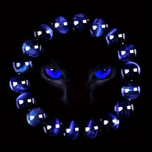 TEMU 정품 타이틀: JXMYBA 천연석 0.32인치 AAAA 품질 블루 타이거 아이 비드 팔찌, 스타일리시하고 개인화된 커플 팔찌, 생일, 할로윈, 크리스마스에 친구와 가족을 위한 완벽한 선물!