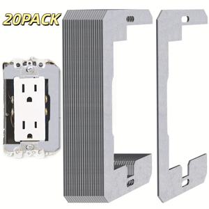 TEMU BOXmime Tool 20-Pack 콘센트 커버 플랫 장착 가능 플레이트, 무충전 벽 콘센트 레벨링 패드 - 배터리 없는 안전하고 아름다운 전기 콘센트 정렬 액세서리