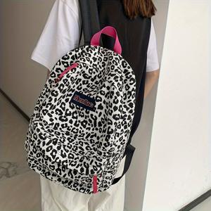 TEMU 프린트 백팩, 한국 스타일, 하라주쿠 니치 디자인, 대학생을 위한 간편하고 넉넉한 공간, 가벼운 여성용 백팩