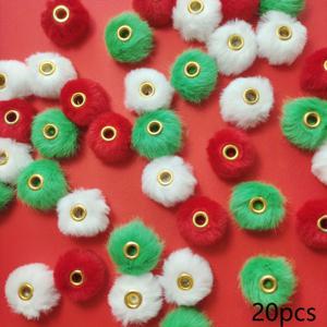 TEMU /100개 플러시 인조 밍크 털 장식 비즈 - 긴 털, 부드러운 소재 - 주얼리 제작, 펜 참, 키체인, 헤어 액세서리용 - 크리스마스 선물 및 공예용 (/100개)